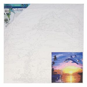 Paint By Numbers Canvas - Dolphin 300x300mm