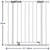 Dreambaby Ava Slimline Safety Gate with Stay-Open Feature (61-68cm) - Charcoal - Image 4