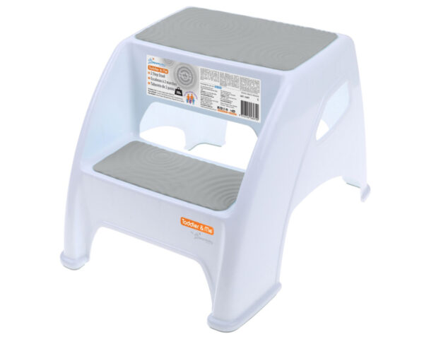 Dreambaby Toddler & Me 2 Up Step Stool - Grey
