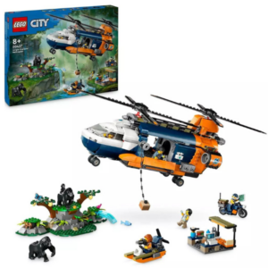 LEGO City 60437 Jungle Explorer Helicopter at Base Camp Set