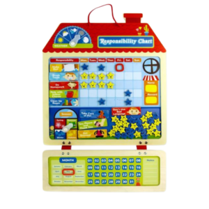 Little Hands Wooden Education Game Responsibility Chore Chart