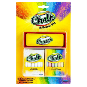 World of Colour Chalk And Eraser Set
