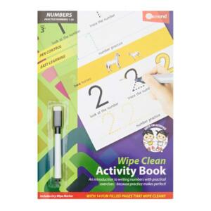  14Pg Wipe Clean Activity Book Numbers 1-20