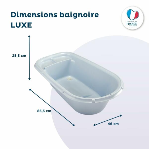Thermobaby Luxe Baby Bath - Blue - Image 2
