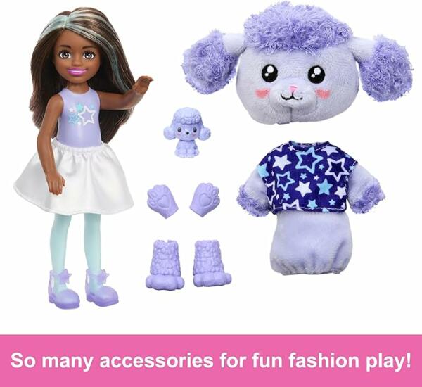 Barbie Chelsea Cutie Reveal in Poodle Costume