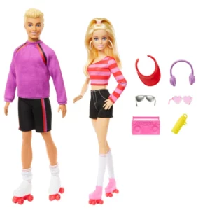 Barbie and Ken Roller-skate Set