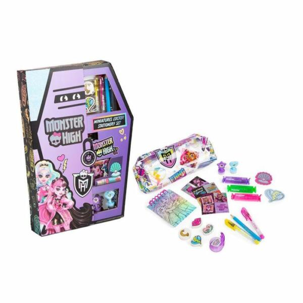 Monster High Miniatures Locker Stationery Set