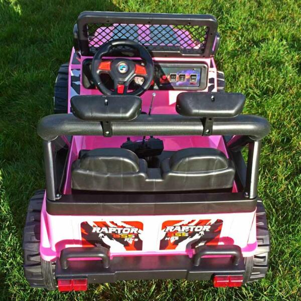Raptor Ride On Jeep Truck - Pink 3-7 Years - Image 4