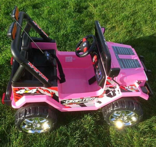 Raptor Ride On Jeep Truck - Pink 3-7 Years - Image 3