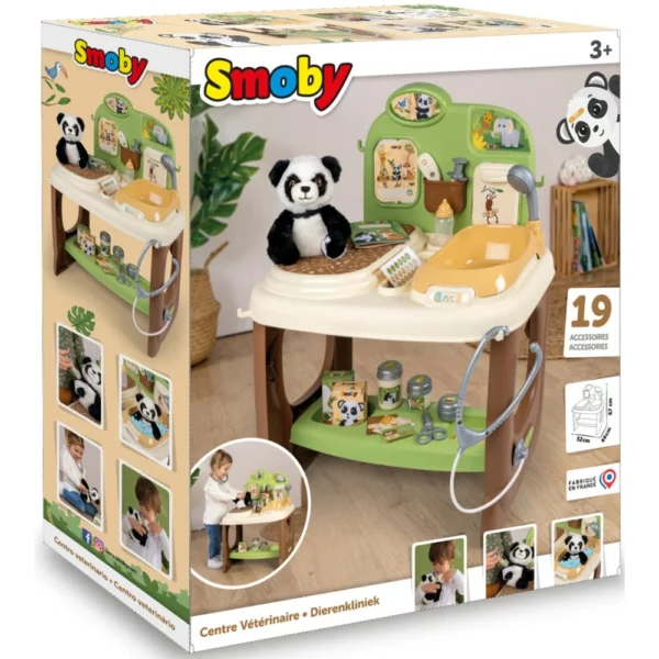 Smoby Animal Care Center with Panda + 19 Accessories - Image 5