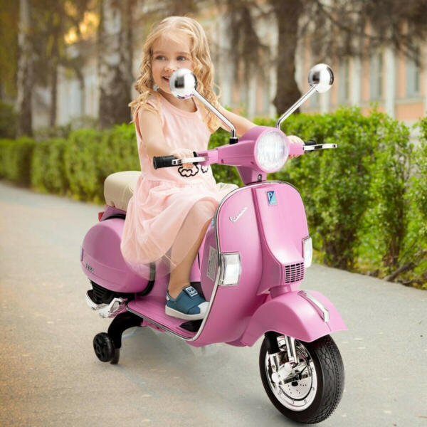 Vespa 12V Electric Ride On Motorbike Pink
