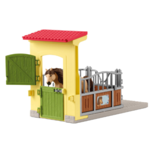 Schleich 42609 Farm World Pony Box With Iceland Pony Stallion
