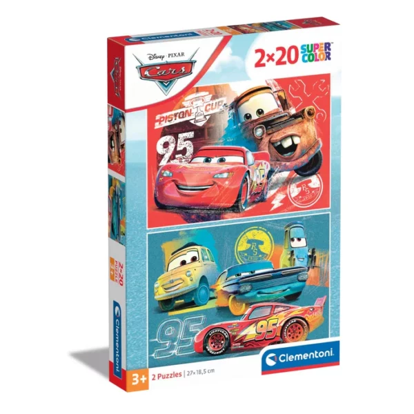 Clementoni Cars 2 x 20 Piece Puzzles