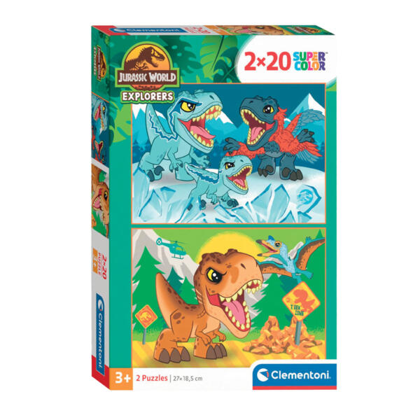 Clementoni Jurassic World 2 x 20 Piece Puzzles