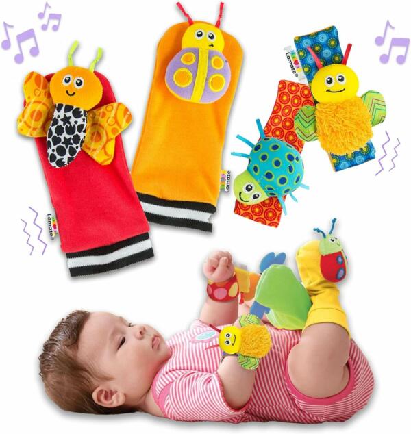 Lamaze Gardenbug Wrist Wrattle Foot Finders