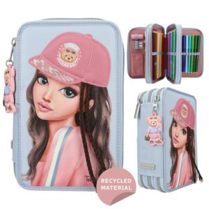 Top Model Triple Pencil Case with Application Team Teddy
