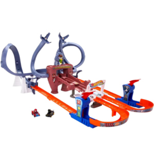 Hot Wheels RacerVerse Spider-Man Web-Slinging Speedway Track Set