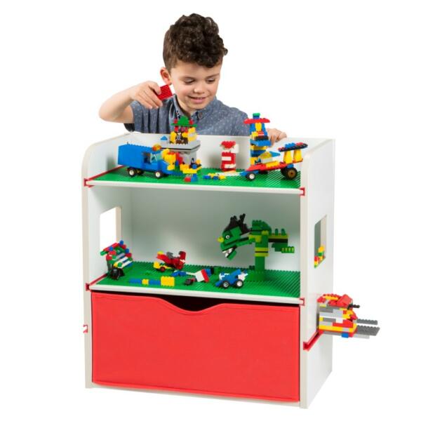 Bricks Storage Unit & Bookshelf