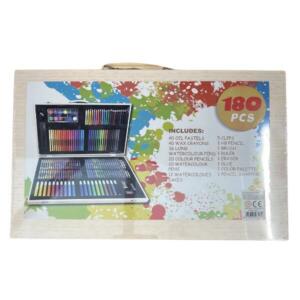 180 Piece Art Set In Wooden Case
