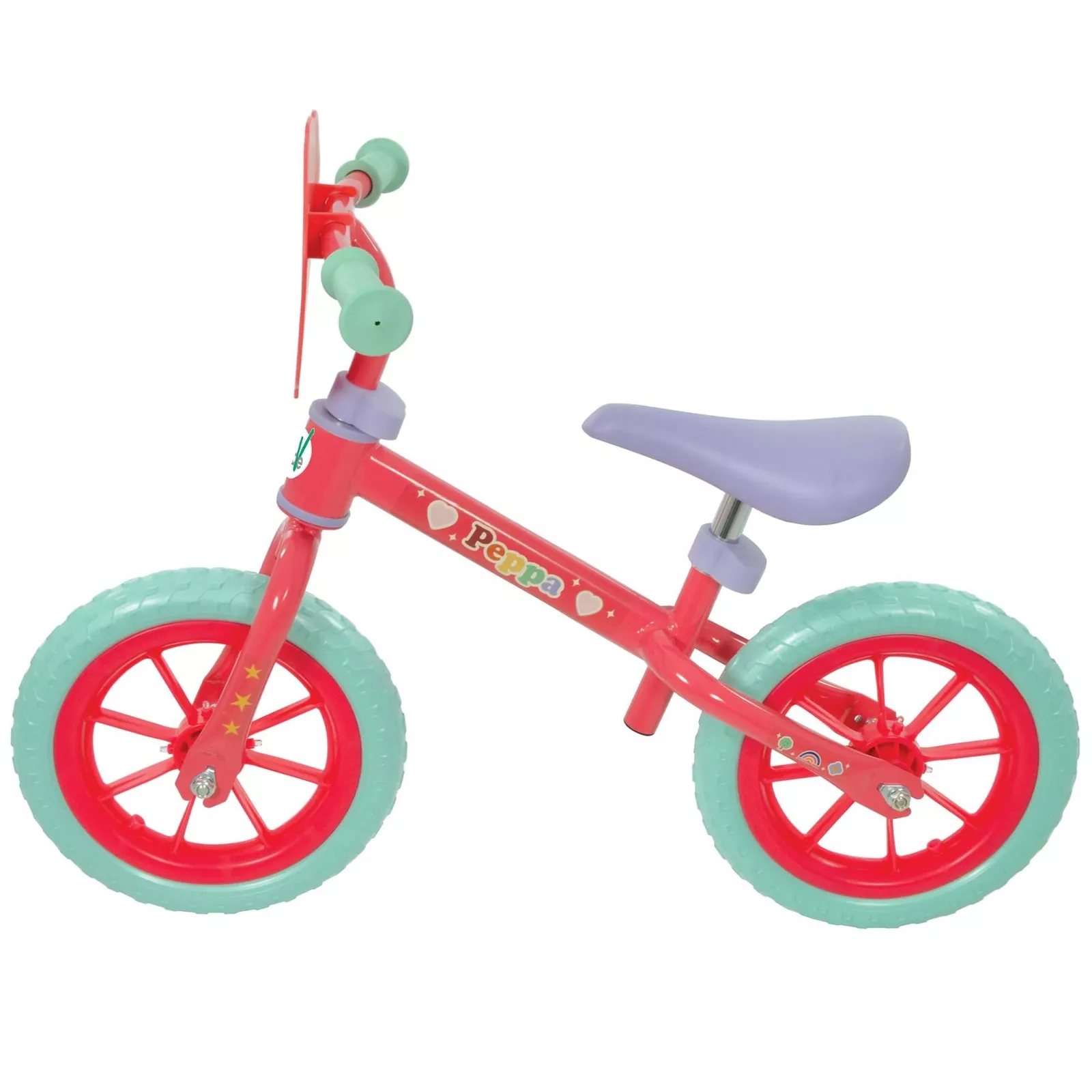 Peppa Pig 12 Inch Balance Bike with Light Up Wheels - Image 3