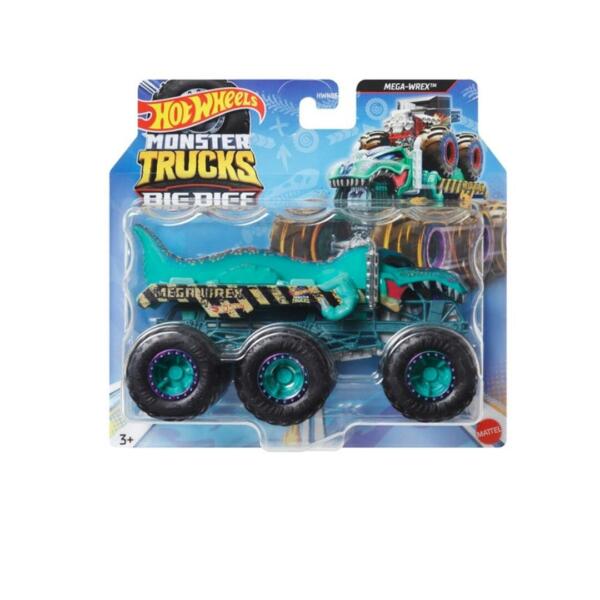 Hot Wheels Monster Trucks 1:64 Scale Big Rigs - Mega Wrex
