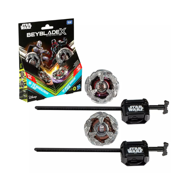 Beyblade X Star Wars Collab The Mandalorian 3-60F vs. Moff Gideon 3-80N