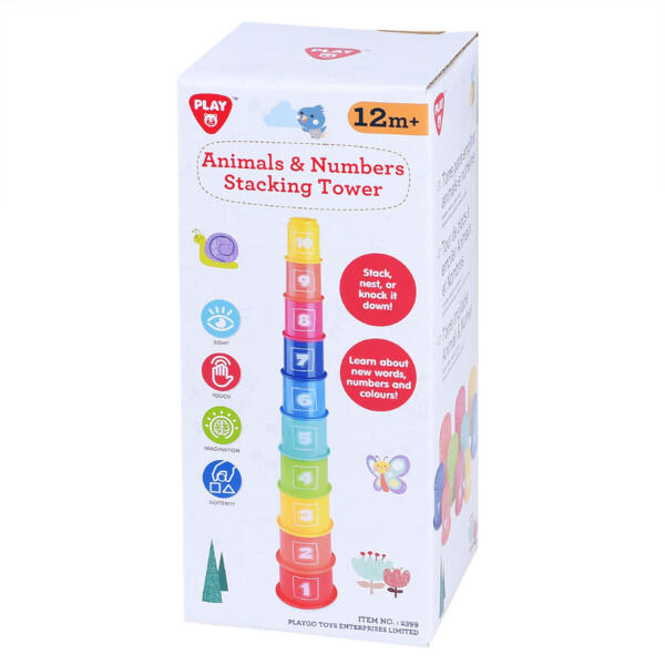 Animals & Numbers Stacking Tower - Image 4