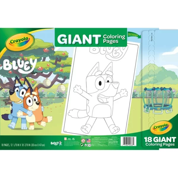 Crayola Giant Colouring Pages Bluey
