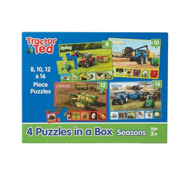 Tractor Ted 4 Puzzles In A Box