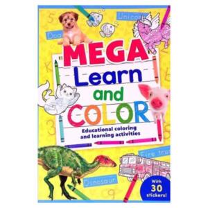Mega Learn And Colour Book