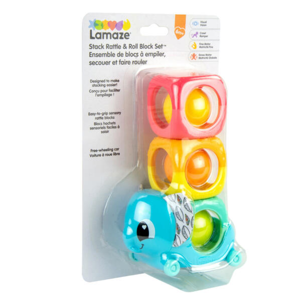 Lamaze Stack Rattle Roll Block Set