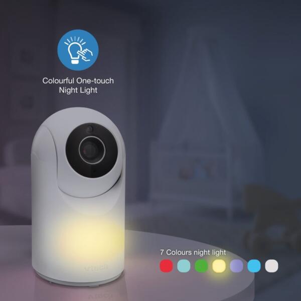 VTech VM5467 5inch Pan & Tilt Video Monitor with Night Light - Image 7