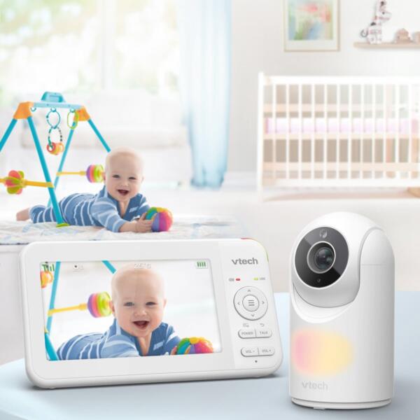 VTech VM5467 5inch Pan & Tilt Video Monitor with Night Light - Image 3