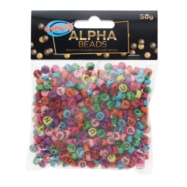Bright Coloured Alphabet Beads