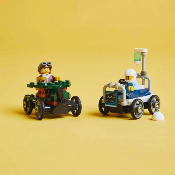 LEGO City 60459 Airplane vs. Hospital Bed Race Car Pack - Image 4