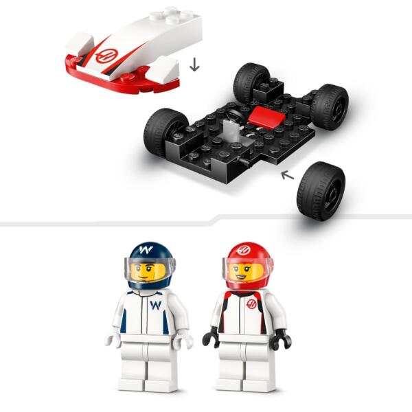 LEGO City 60464 F1 Williams Racing & Haas F1 Race Cars - Image 2