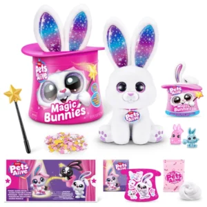 Pets Alive Magic Bunnies Interactive Plush Set White