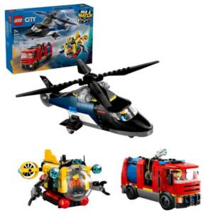 LEGO City 60462 Helicopter Fire Engine & Submarine Remix Set