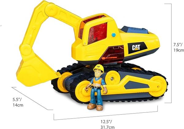 CAT Excavator With Figure - Image 3