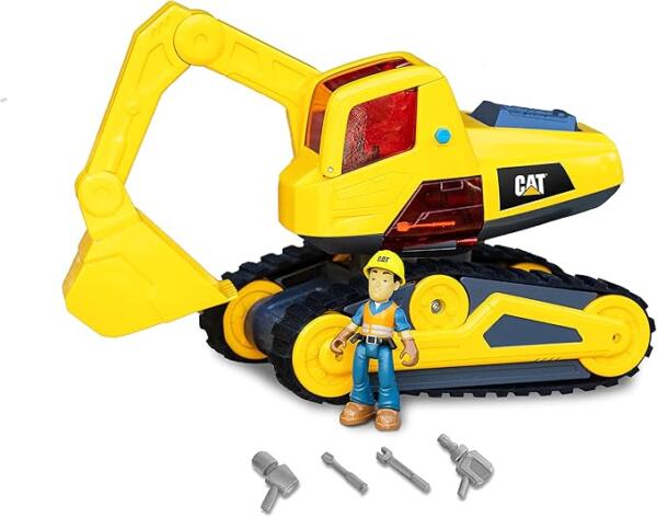 CAT Excavator With Figure - Image 2