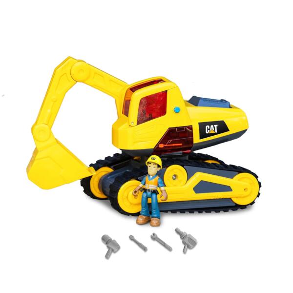 CAT Excavator With Figure