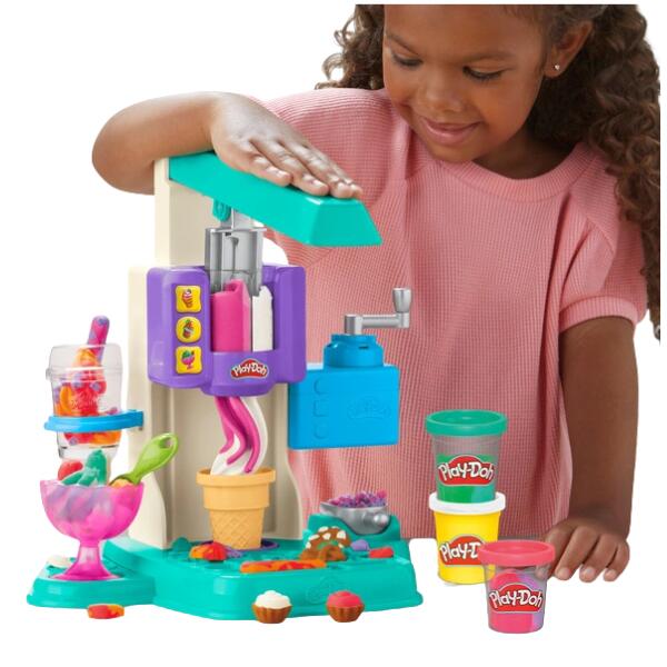 Play-Doh Rainbow Swirl Ice Cream Parlour Playset