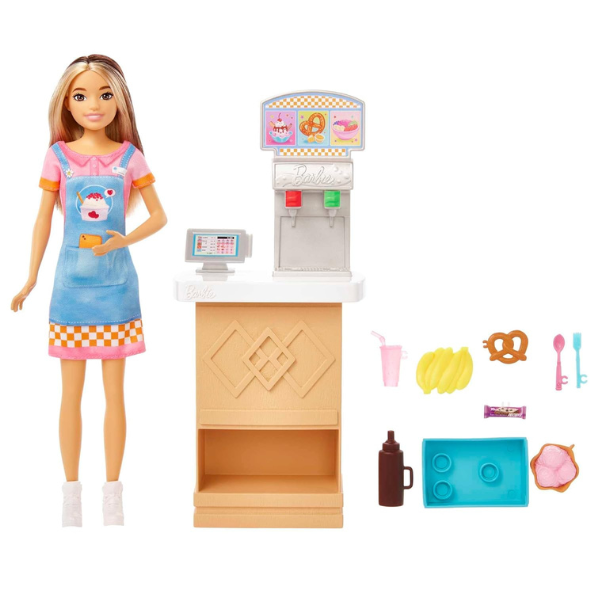 Barbie Skipper Doll and Snack Bar Playset with Counter