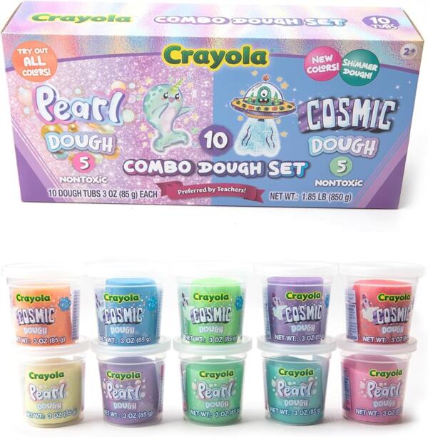 Crayola Pearl and Cosmic Dough Combo Set