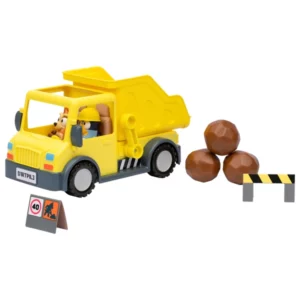 Bluey's Dump Truck with Hard-Hat Bluey and Muddy Bingo Figures