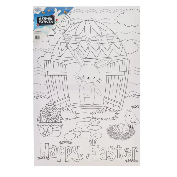 Colour In Easter Canvas