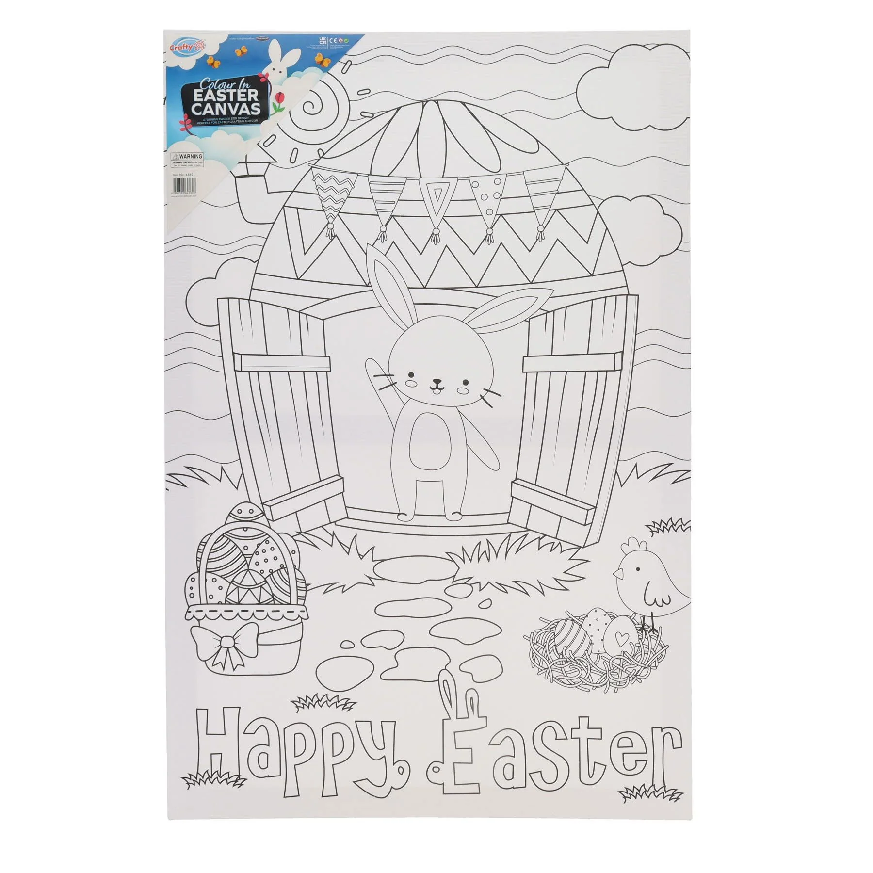 Colour In Easter Canvas