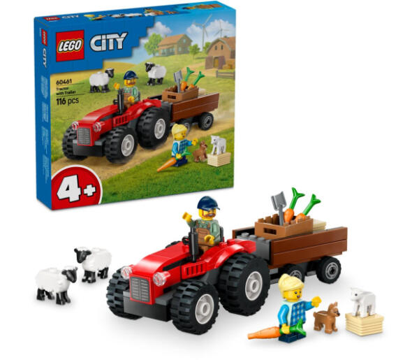LEGO City 60461 Farm Tractor with Trailer & Sheep - Image 4