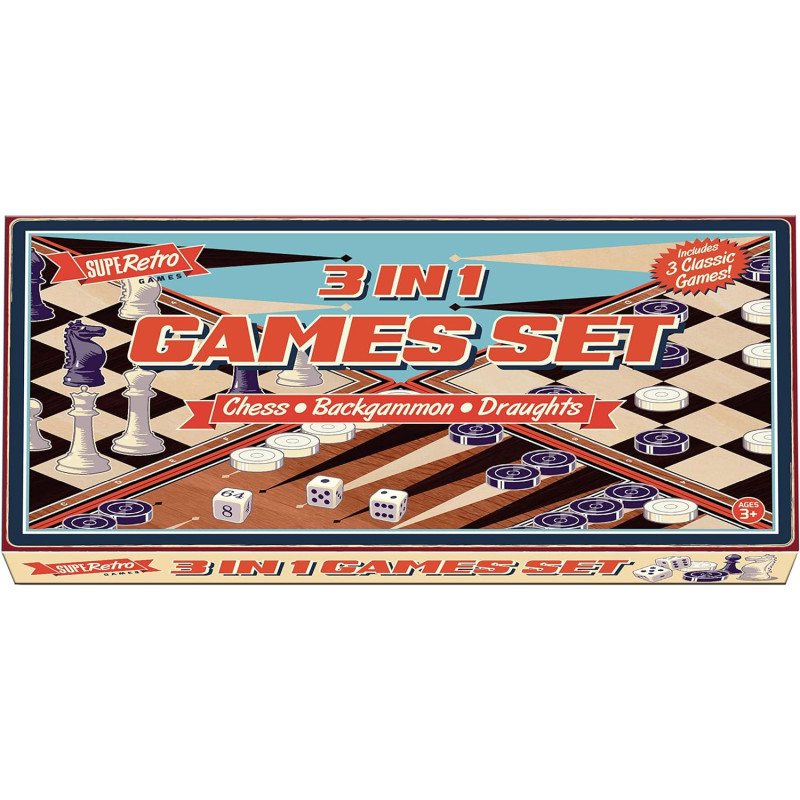 Retro 3 in 1 Games Set