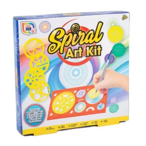 Spiral Art Kit with Pens & Stencil